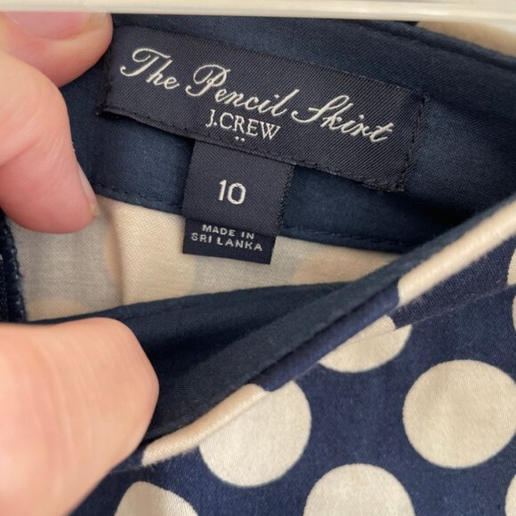 Polka dot pencil JCrew Skirt - Picture 2 of 3